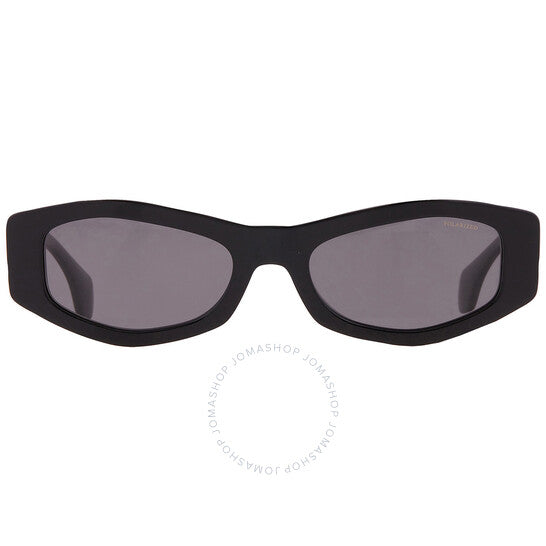 Versace, Dark Grey Geometric Ladies Sunglasses