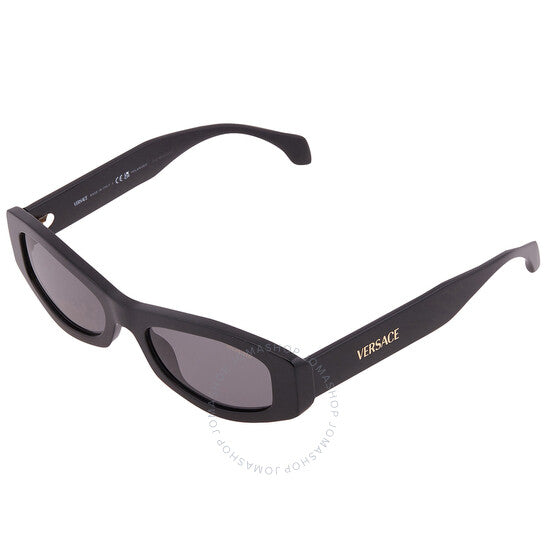 Versace, Dark Grey Geometric Ladies Sunglasses
