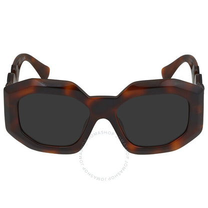 نظارة شمسية نسائية من فيرساتشي، رمادية داكنة غير منتظمة