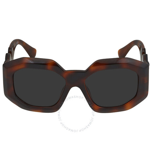 نظارة شمسية نسائية من فيرساتشي، رمادية داكنة غير منتظمة