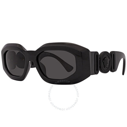 نظارة شمسية رجالية من فيرساتشي، رمادية داكنة غير منتظمة