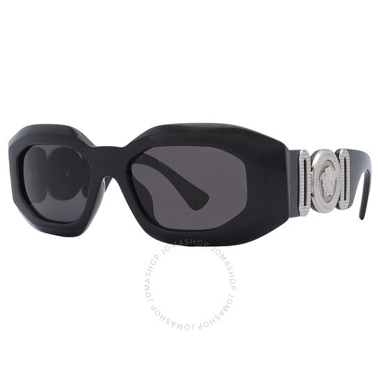 نظارة شمسية رجالية من فيرساتشي، رمادية داكنة غير منتظمة