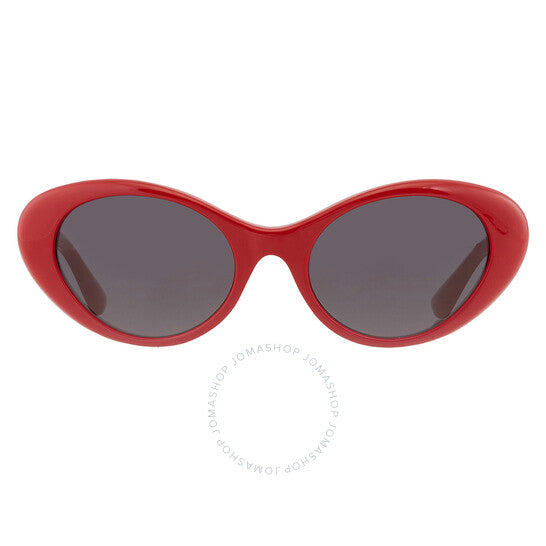 نظارة شمسية نسائية بيضاوية رمادية داكنة من فيرساتشي