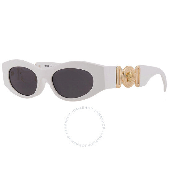 Versace, Dark Grey Oval Ladies Sunglasses
