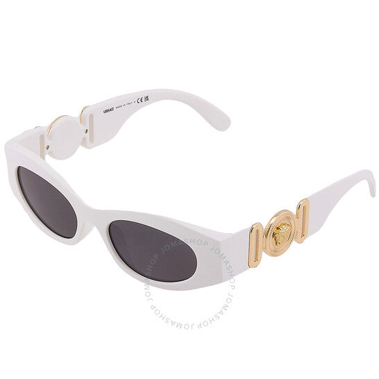 Versace, Dark Grey Oval Ladies Sunglasses