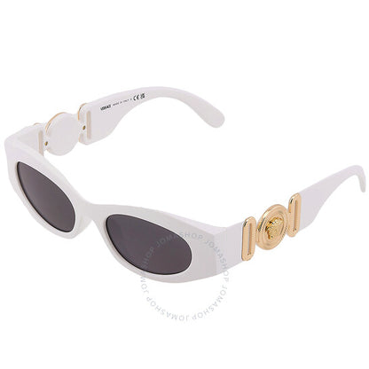 Versace, Dark Grey Oval Ladies Sunglasses