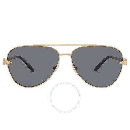 نظارة شمسية فيرساتشي بايلوت للرجال باللون الرمادي الداكن