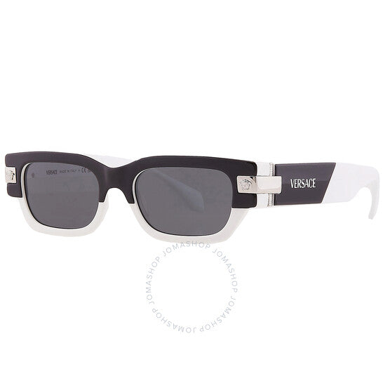 نظارة شمسية مستطيلة رمادية داكنة للرجال من فيرساتشي