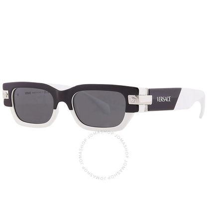 نظارة شمسية مستطيلة رمادية داكنة للرجال من فيرساتشي