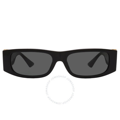 نظارة شمسية مستطيلة رمادية داكنة للرجال من فيرساتشي