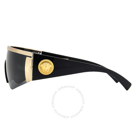 نظارة شمسية فيرساتشي، درع رمادي داكن للرجال