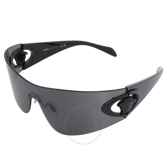 نظارة شمسية فيرساتشي، درع رمادي داكن للرجال