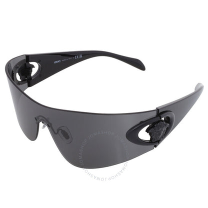 نظارة شمسية فيرساتشي، درع رمادي داكن للرجال