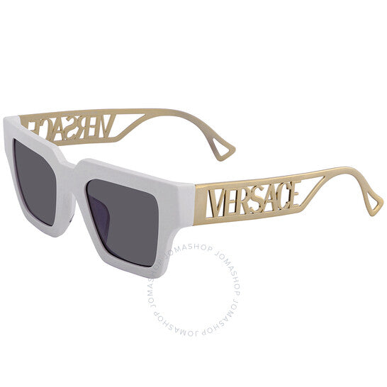 نظارة شمسية مربعة رمادية داكنة للنساء من فيرساتشي