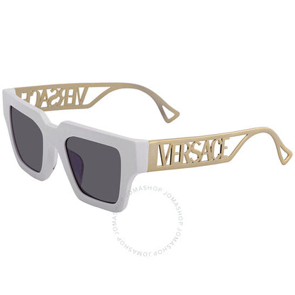 نظارة شمسية مربعة رمادية داكنة للنساء من فيرساتشي