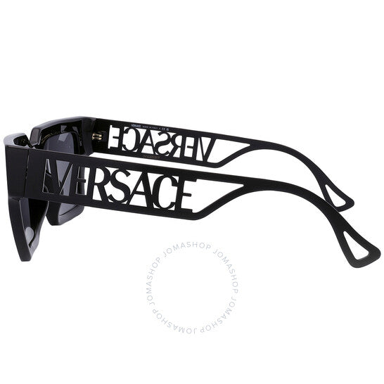 نظارة شمسية مربعة رمادية داكنة للنساء من فيرساتشي