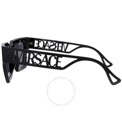 نظارة شمسية مربعة رمادية داكنة للنساء من فيرساتشي