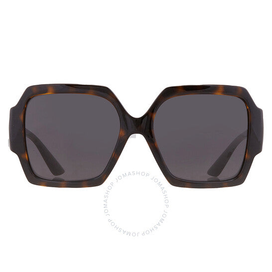 Versace, Dark Grey Square Ladies Sunglasses