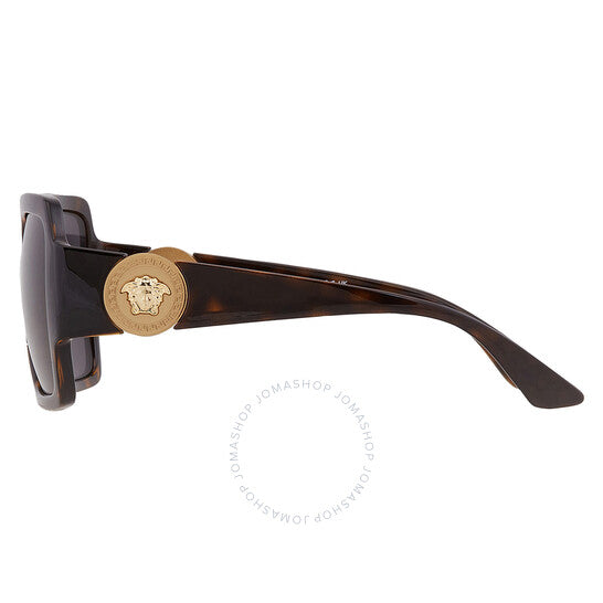 Versace, Dark Grey Square Ladies Sunglasses