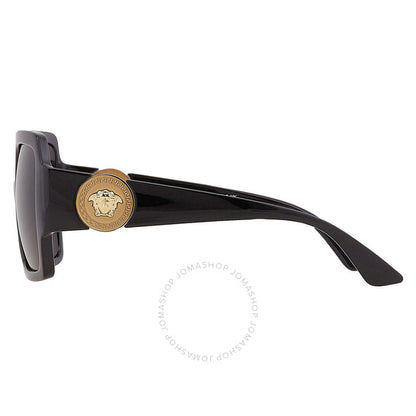 نظارة شمسية مربعة رمادية داكنة للنساء من فيرساتشي