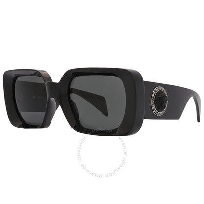 Versace, Dark Grey Square Ladies Sunglasses