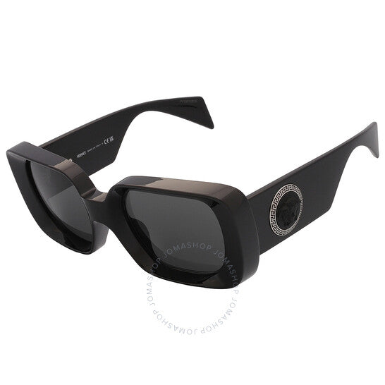 Versace, Dark Grey Square Ladies Sunglasses