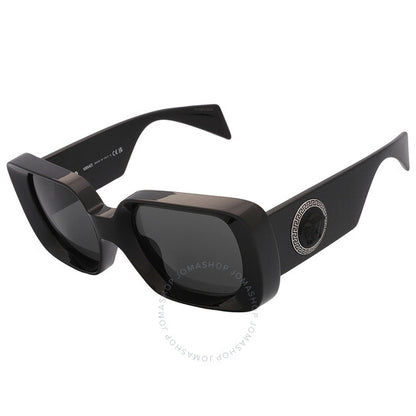 Versace, Dark Grey Square Ladies Sunglasses