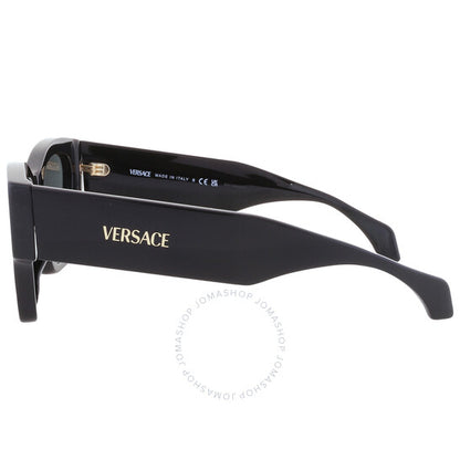 Versace, Dark Grey Square Ladies Sunglasses