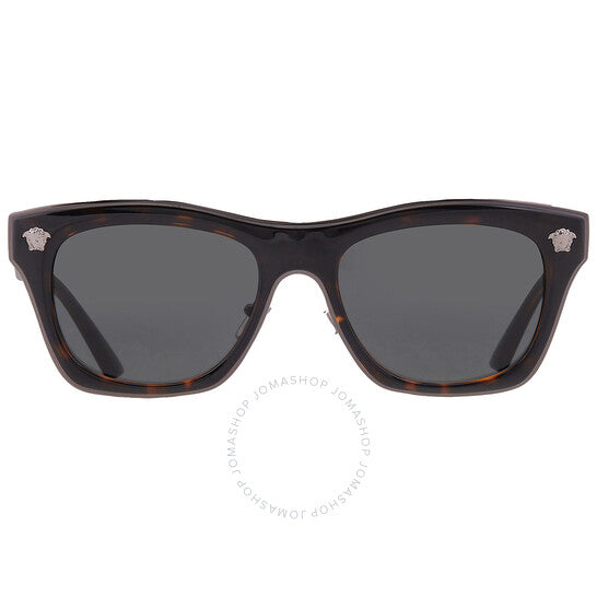 Versace, Dark Grey Square Men's Sunglasses