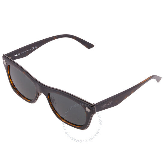 Versace, Dark Grey Square Men's Sunglasses