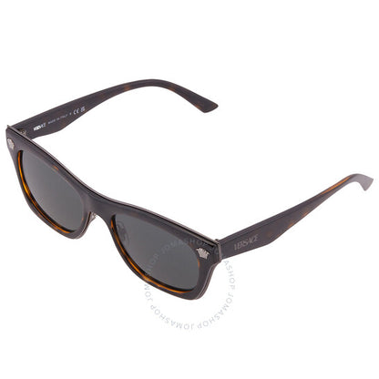 Versace, Dark Grey Square Men's Sunglasses