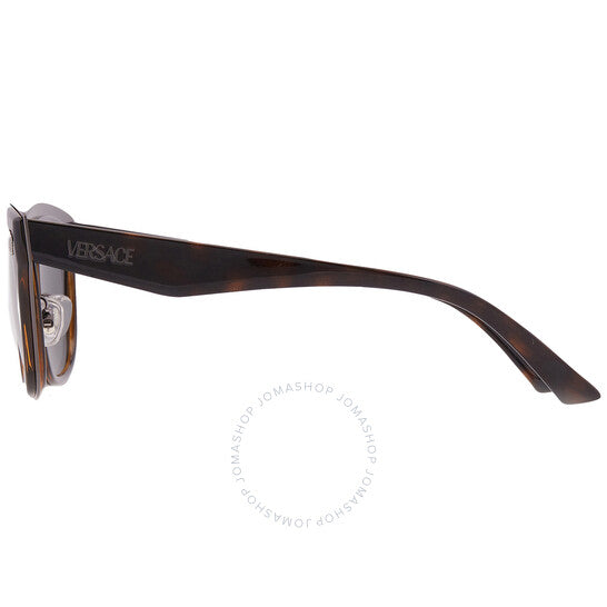 Versace, Dark Grey Square Men's Sunglasses