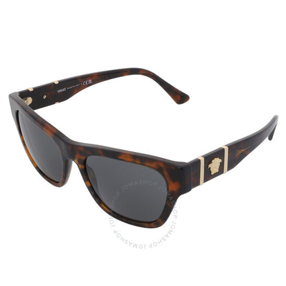 نظارة شمسية مربعة رمادية داكنة للرجال من فيرساتشي