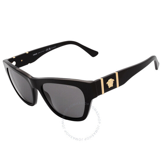 نظارة شمسية مربعة رمادية داكنة للرجال من فيرساتشي