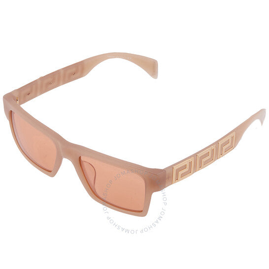 نظارة شمسية مربعة برتقالية داكنة للرجال من فيرساتشي