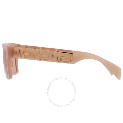 نظارة شمسية مربعة برتقالية داكنة للرجال من فيرساتشي