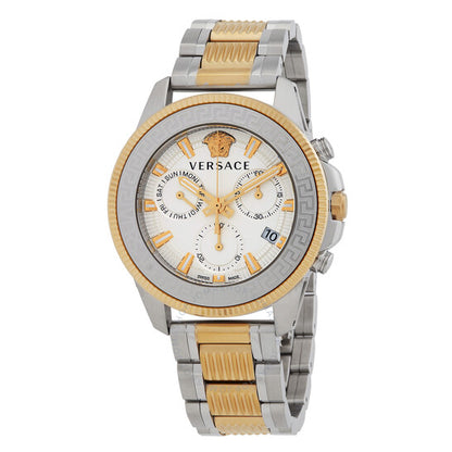 Versace, Greca Action Chronograph Quartz Silver Dial Men's Watch