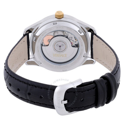 ساعة فيرساتشي جريكا كلاسيك أوتوماتيكية للسيدات بمينا أسود