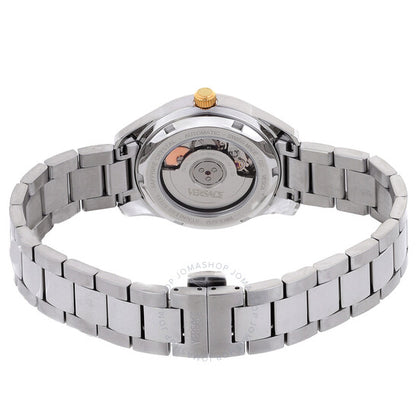 ساعة فيرساتشي جريكا كلاسيك أوتوماتيكية بمينا زرقاء للسيدات