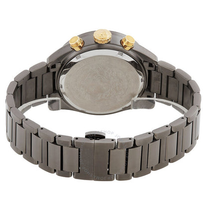 Versace, Greca Dome Chronograph Quartz Black Dial Men's Watch