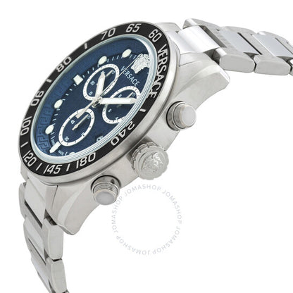 Versace, Greca Dome Chronograph Quartz Blue Dial Men's Watch