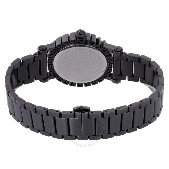 ساعة فيرساتشي جريك جلام كوارتز للرجال بمينا زرقاء