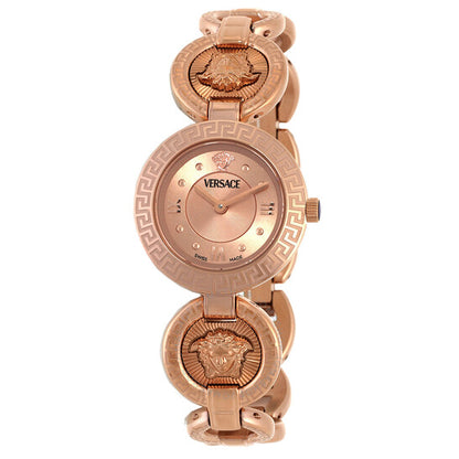Versace, Greca Jewel Quartz Rose Gold Dial Ladies Watch