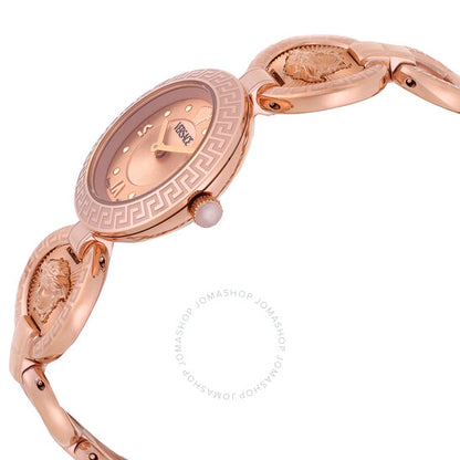 Versace, Greca Jewel Quartz Rose Gold Dial Ladies Watch