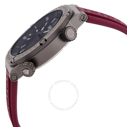 Versace, Greca Logo Diver Quartz Black Dial Men's Watch