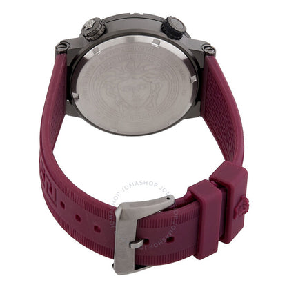 Versace, Greca Logo Diver Quartz Black Dial Men's Watch