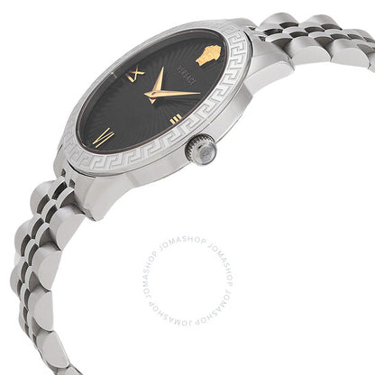 ساعة فيرساتشي، جريكا سيجنتشر كوارتز بمينا سوداء للسيدات