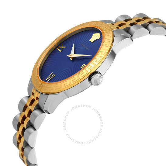 ساعة فيرساتشي، جريكاسي سيجنتشر كوارتز بمينا زرقاء للسيدات