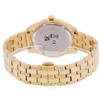 ساعة فيرساتشي جريكا تايم كوارتز بمينا سوداء للنساء