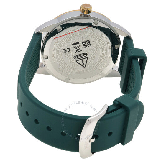Versace, Greca Urban Quartz Green Dial Men's Watch